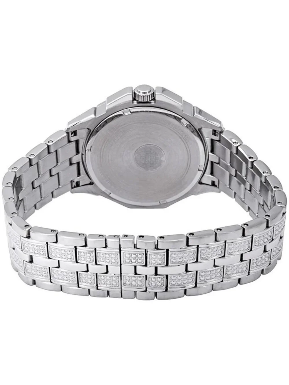 NWT Bulova Multifunction Crystal Pave Dial Men's Men's Watch